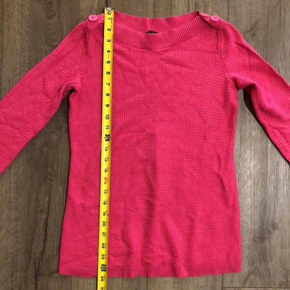 TALBOTS Petite Boat Neck Textured Tunic Sweater - Picture 7 of 9